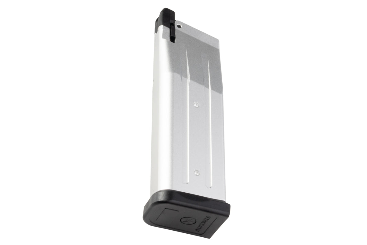 EMG CNC Aluminum 25 Rounds Staccato C2 2011 Gas Magazine For Hi Capa GBB Airsoft (Silver)