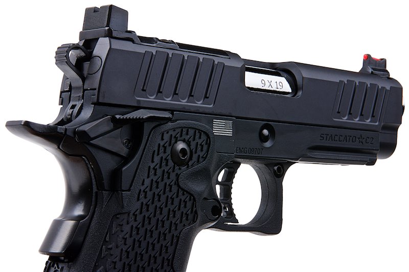 EMG CNC Staccato Licensed C2 Compact 2011 GBB Airsoft Pistol (VIP Grip)