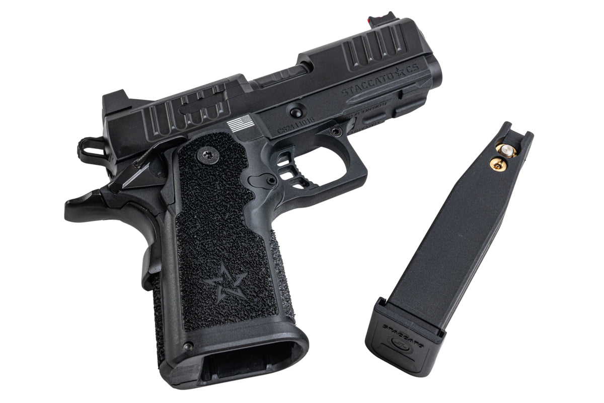 EMG Staccato Licensed CS Compact 2011 Master Grip GBB Airsoft Pistol (CNC Version)