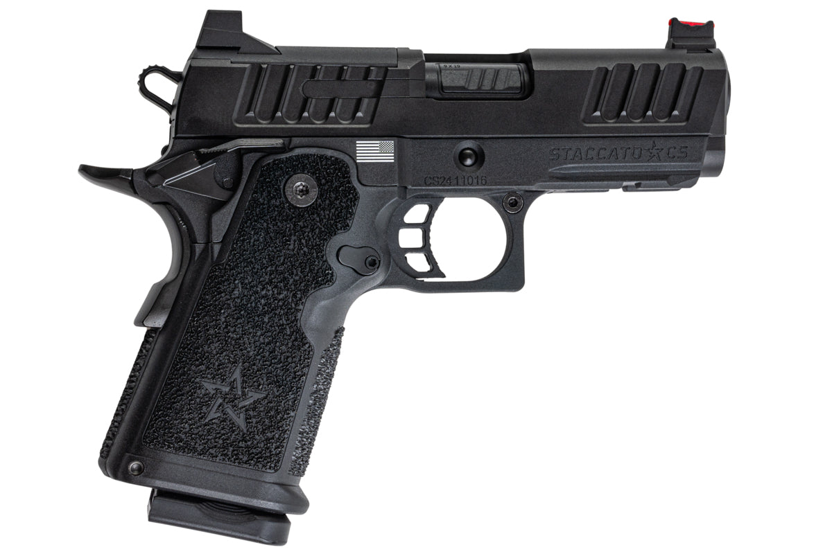 EMG Staccato Licensed CS Compact 2011 Master Grip GBB Airsoft Pistol (CNC Version)