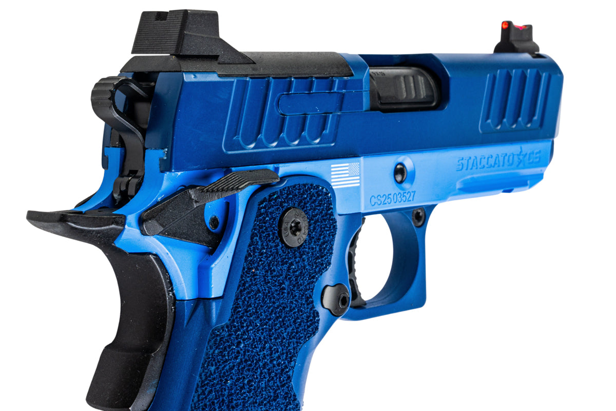 EMG Staccato Licensed CS Compact 2011 GBB Airsoft Pistol (Model: Master Grip / Standard / Green Gas) - BU