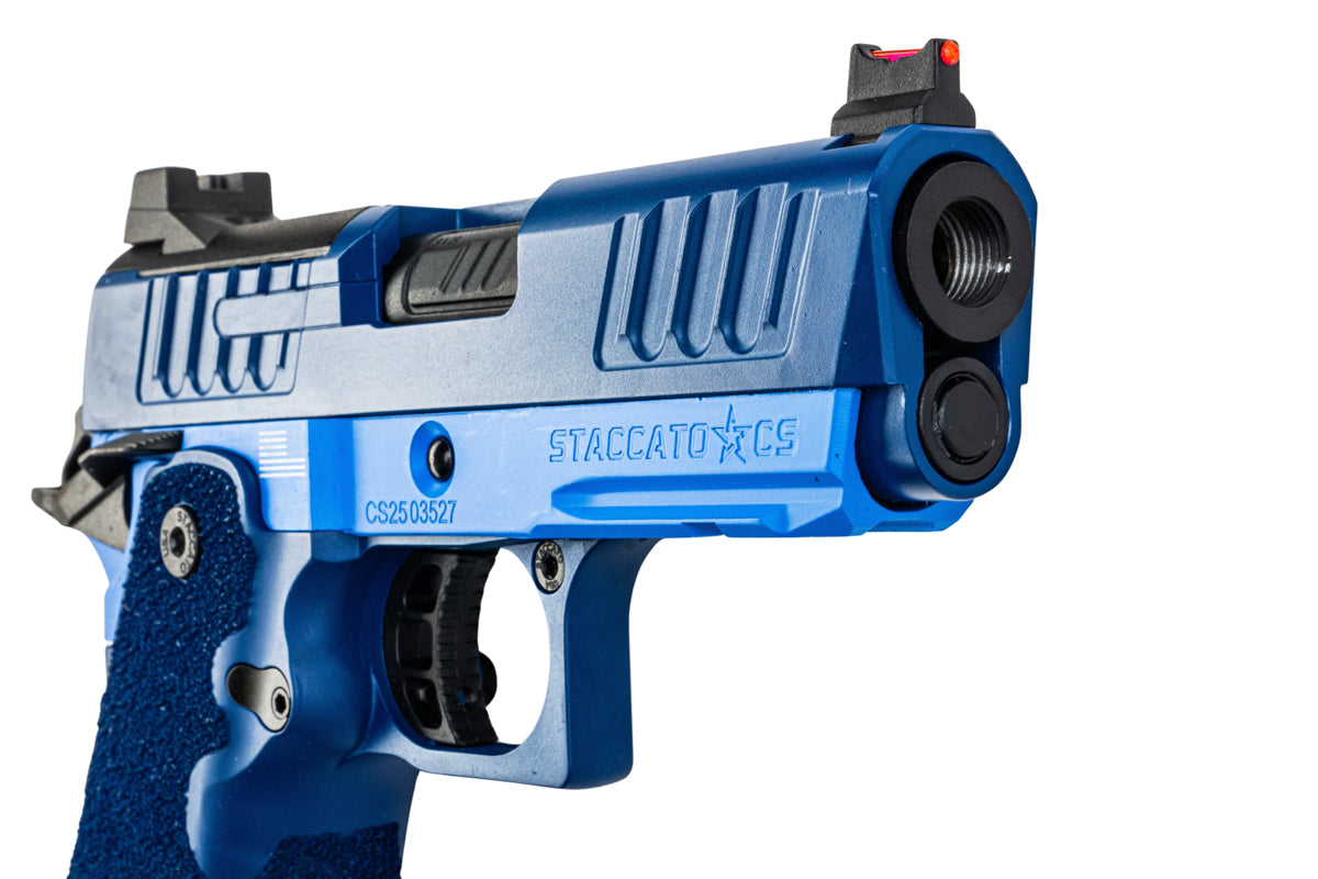 EMG Staccato Licensed CS Compact 2011 GBB Airsoft Pistol (Model: Master Grip / Standard / Green Gas) - BU