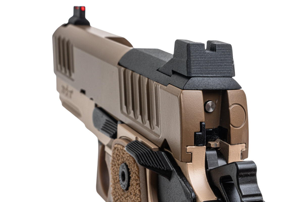 EMG Staccato Licensed CS Compact 2011 Master Grip GBB Airsoft Pistol (Dark Earth)