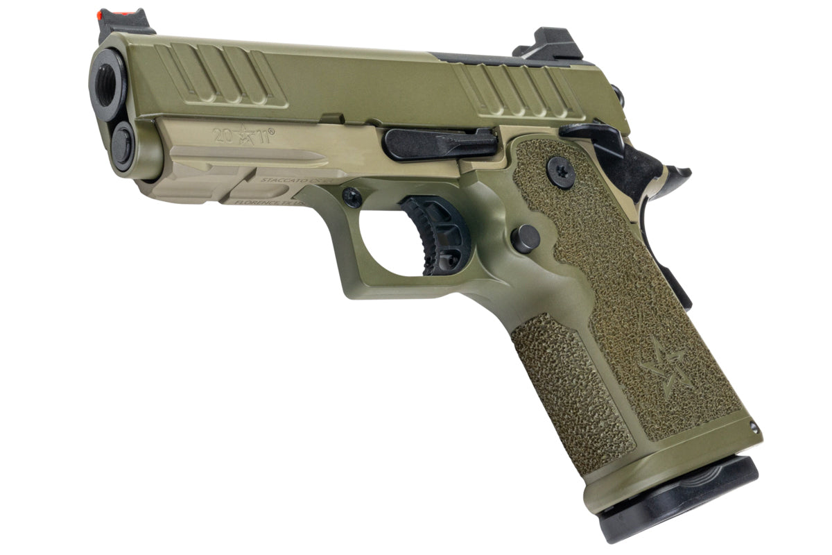 EMG Staccato Licensed CS Compact 2011 GBB Airsoft Pistol (Master Grip / Standard / Green)
