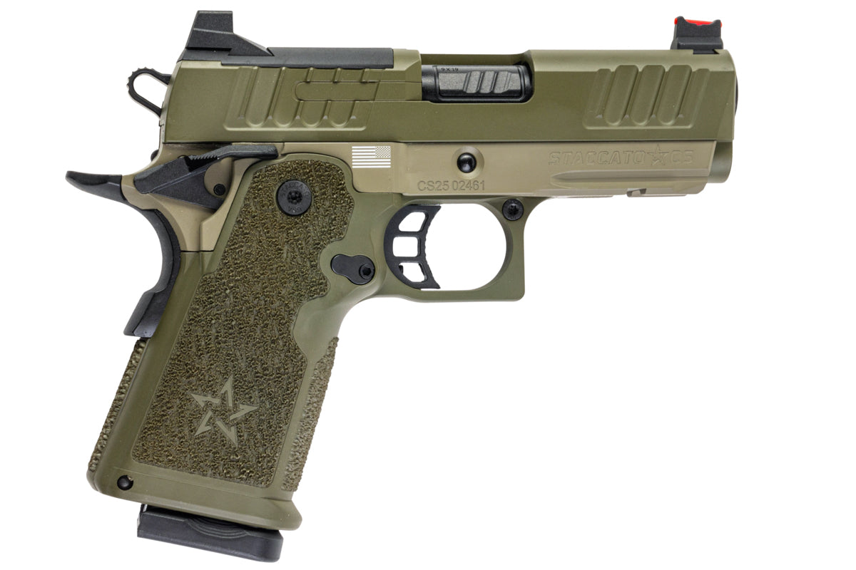 EMG Staccato Licensed CS Compact 2011 GBB Airsoft Pistol (Master Grip / Standard / Green)