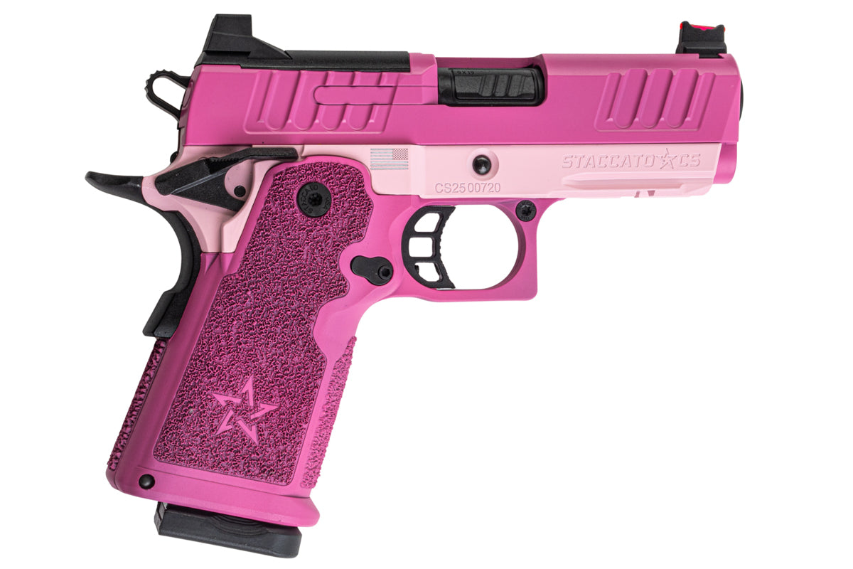 EMG Staccato Licensed CS Compact 2011 GBB Airsoft Pistol (Master Grip / Standard / Pink)