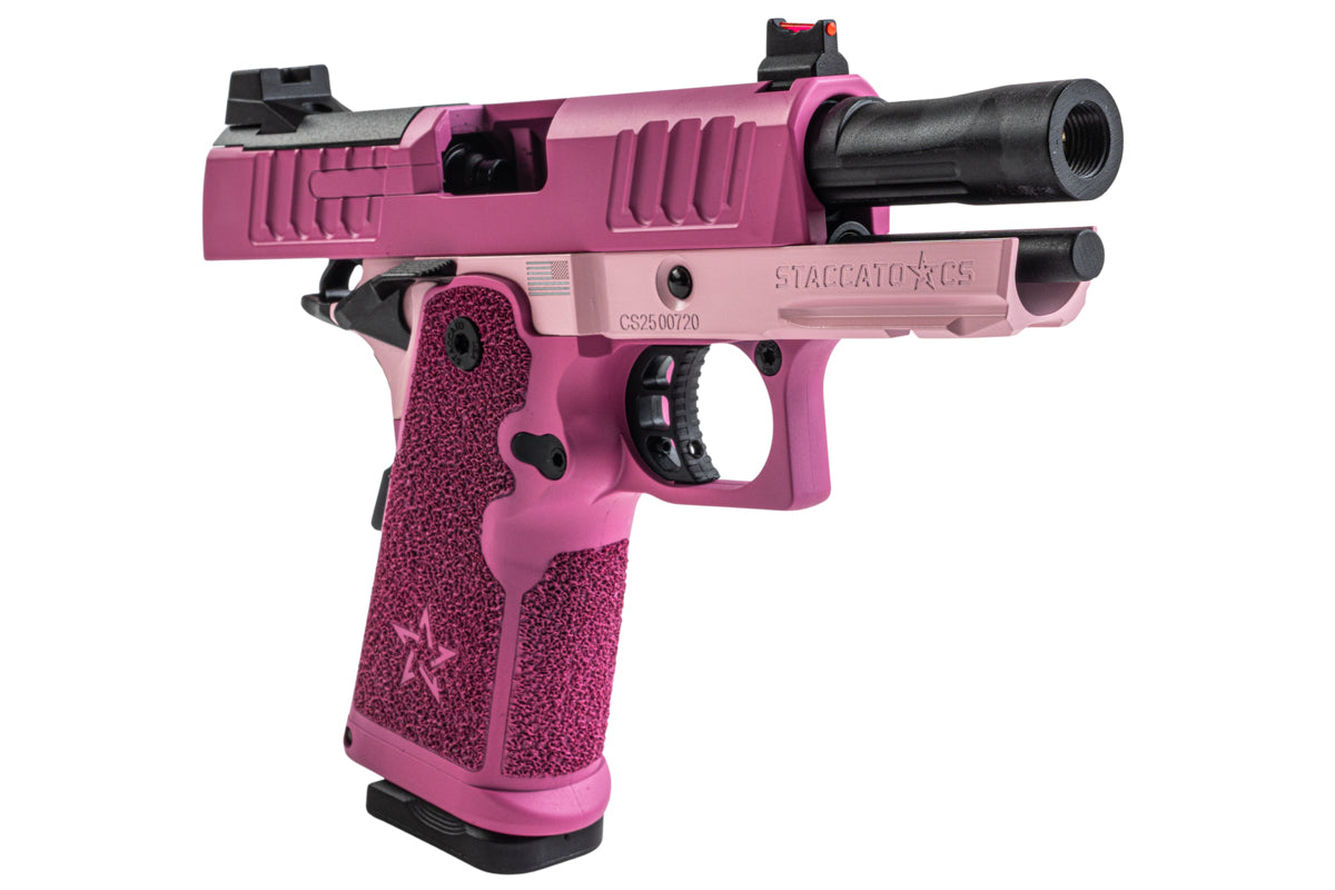 EMG Staccato Licensed CS Compact 2011 GBB Airsoft Pistol (Master Grip / Standard / Pink)