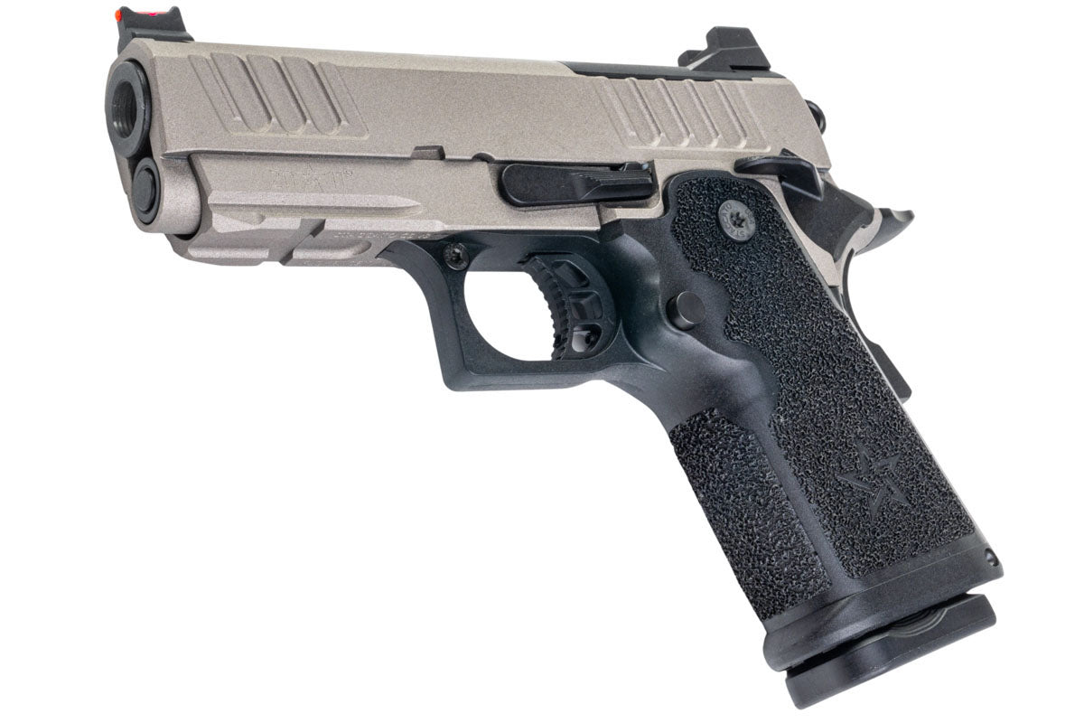 EMG Staccato Licensed CS Compact 2011 GBB Airsoft Pistol (Master Grip / Standard / Titanium Grey)