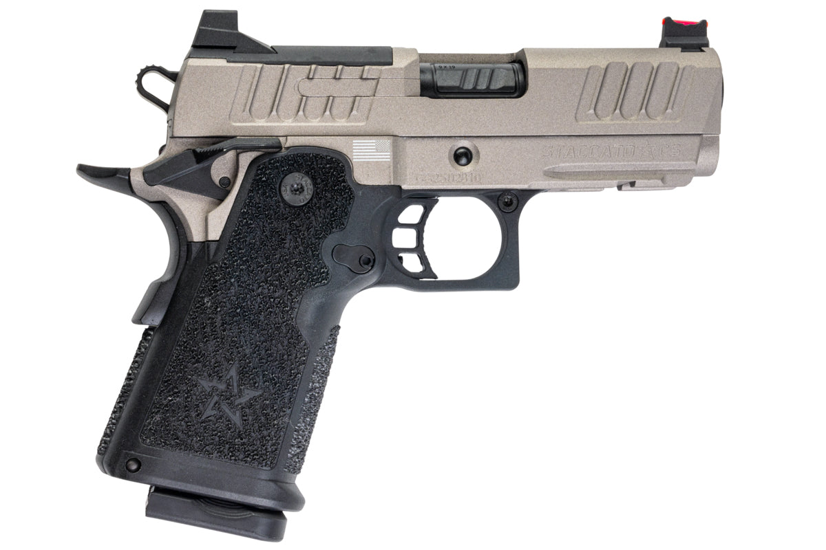 EMG Staccato Licensed CS Compact 2011 GBB Airsoft Pistol (Master Grip / Standard / Titanium Grey)