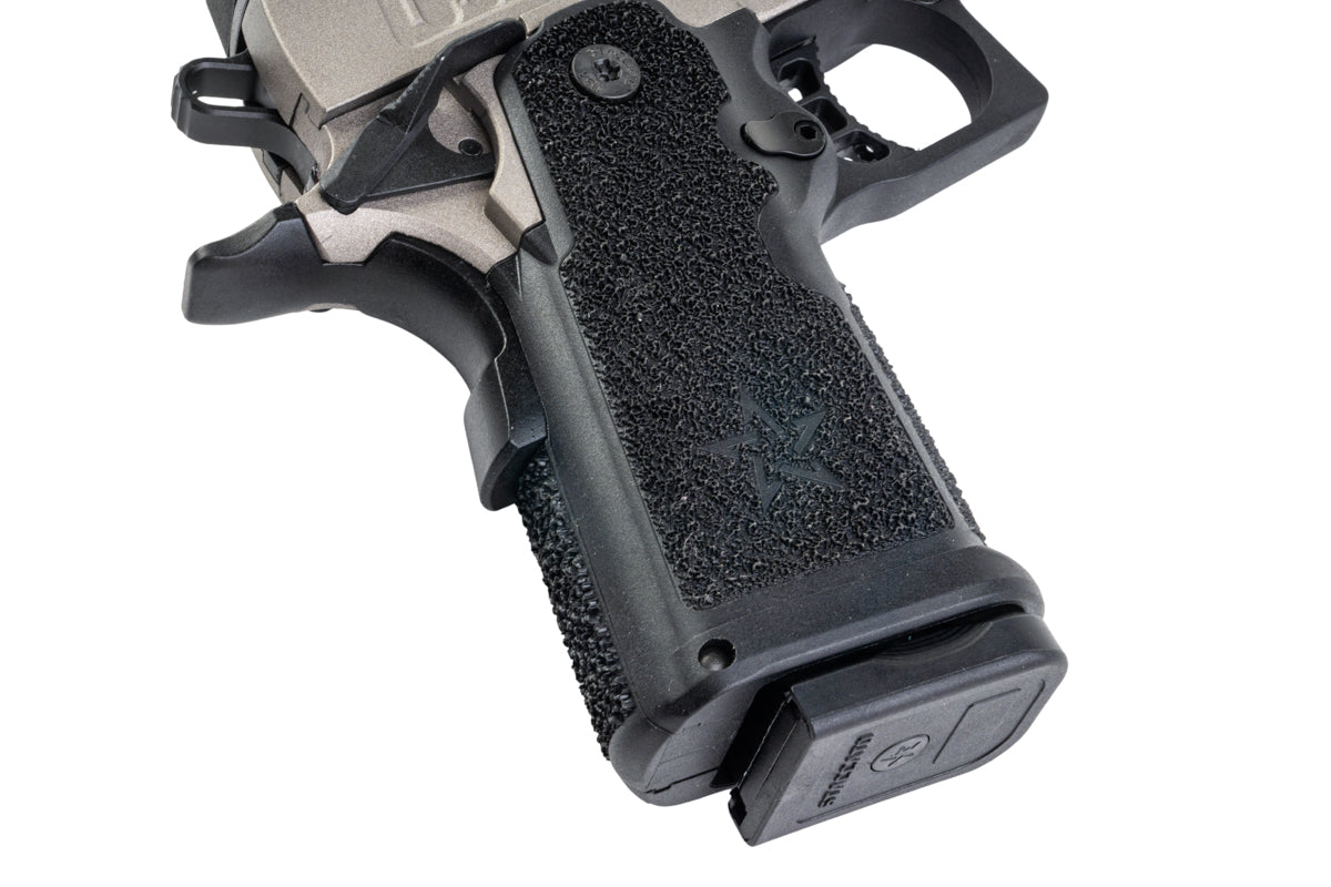 EMG Staccato Licensed CS Compact 2011 GBB Airsoft Pistol (Master Grip / Standard / Titanium Grey)