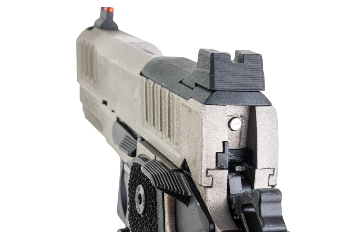 EMG Staccato Licensed CS Compact 2011 GBB Airsoft Pistol (Master Grip / Standard / Titanium Grey)