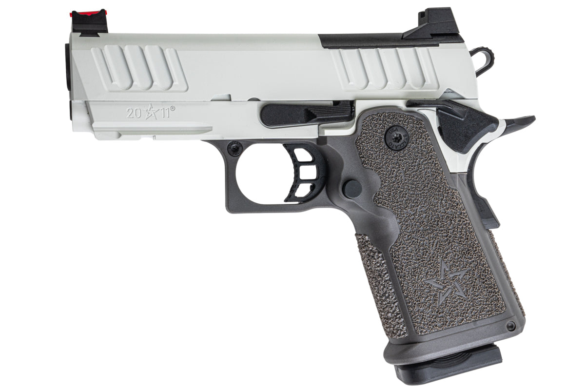 EMG Staccato Licensed CS Compact 2011 GBB Airsoft Pistol (Master Grip / Standard / White)
