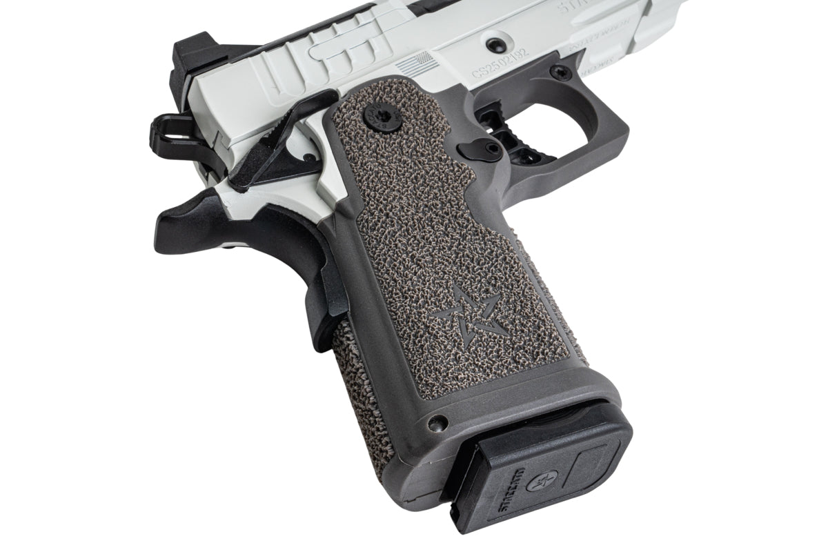 EMG Staccato Licensed CS Compact 2011 GBB Airsoft Pistol (Master Grip / Standard / White)