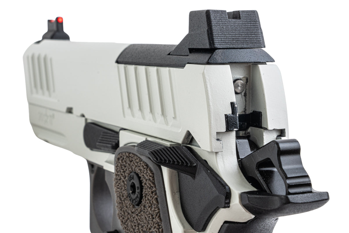 EMG Staccato Licensed CS Compact 2011 GBB Airsoft Pistol (Master Grip / Standard / White)