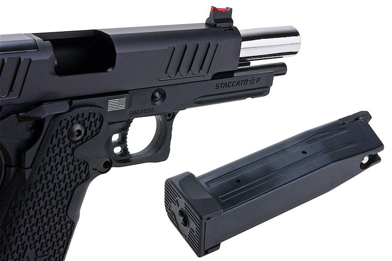 EMG CNC Staccato Licensed P Standard 2011 GBB Airsoft Gas Pistol (VIP Grip)