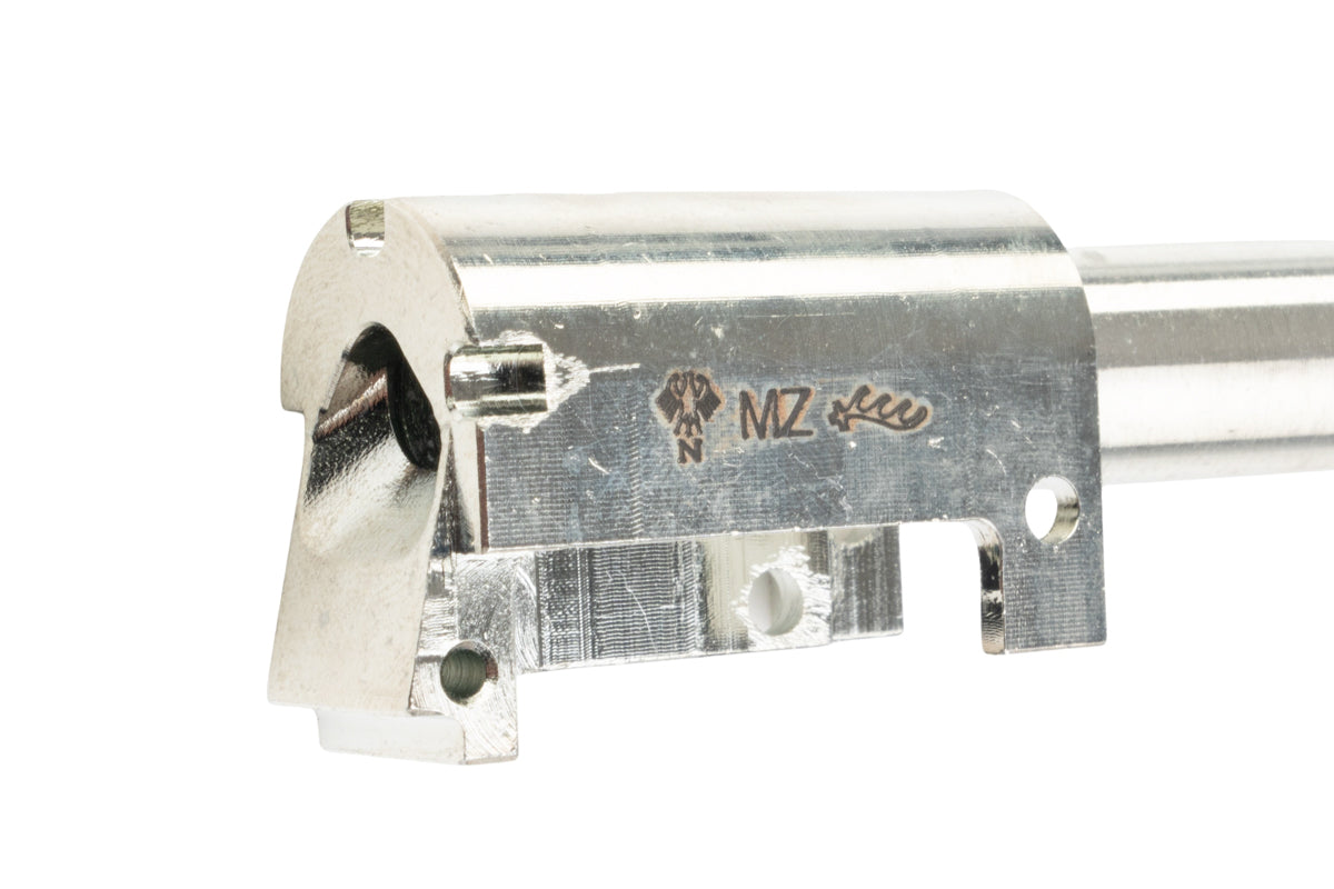 FCW Silencer Set For Maruzen Walther PPK & PPK/S GBB Airsoft Pistol (Silver)