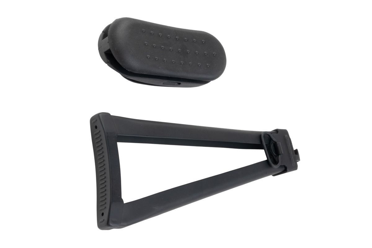 FCW Triangle Stock w/ Cushion Butt Pad Set For VFC AK Series GBB Airsoft