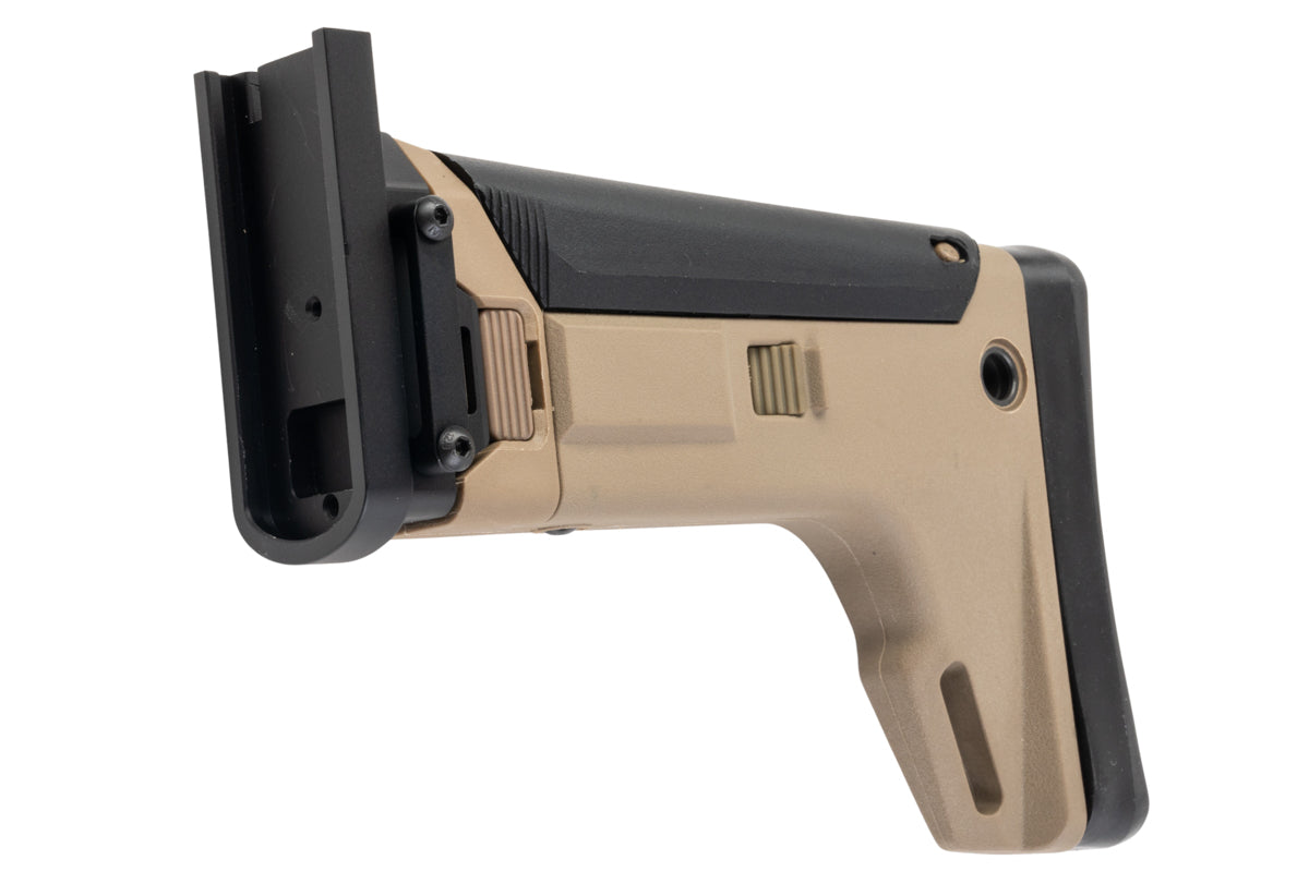 FCW Adjustable Folding Stock For WE (VFC) SCAR GBB Airsoft Rifle (BK/DE)