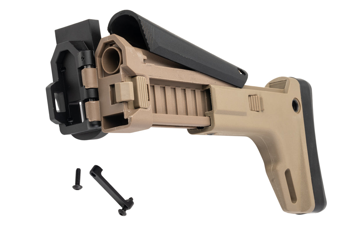 FCW Adjustable Folding Stock For Cybergun (GunsModify) SCAR-L MK2 GBB Airsoft Rifle (BK/DE)