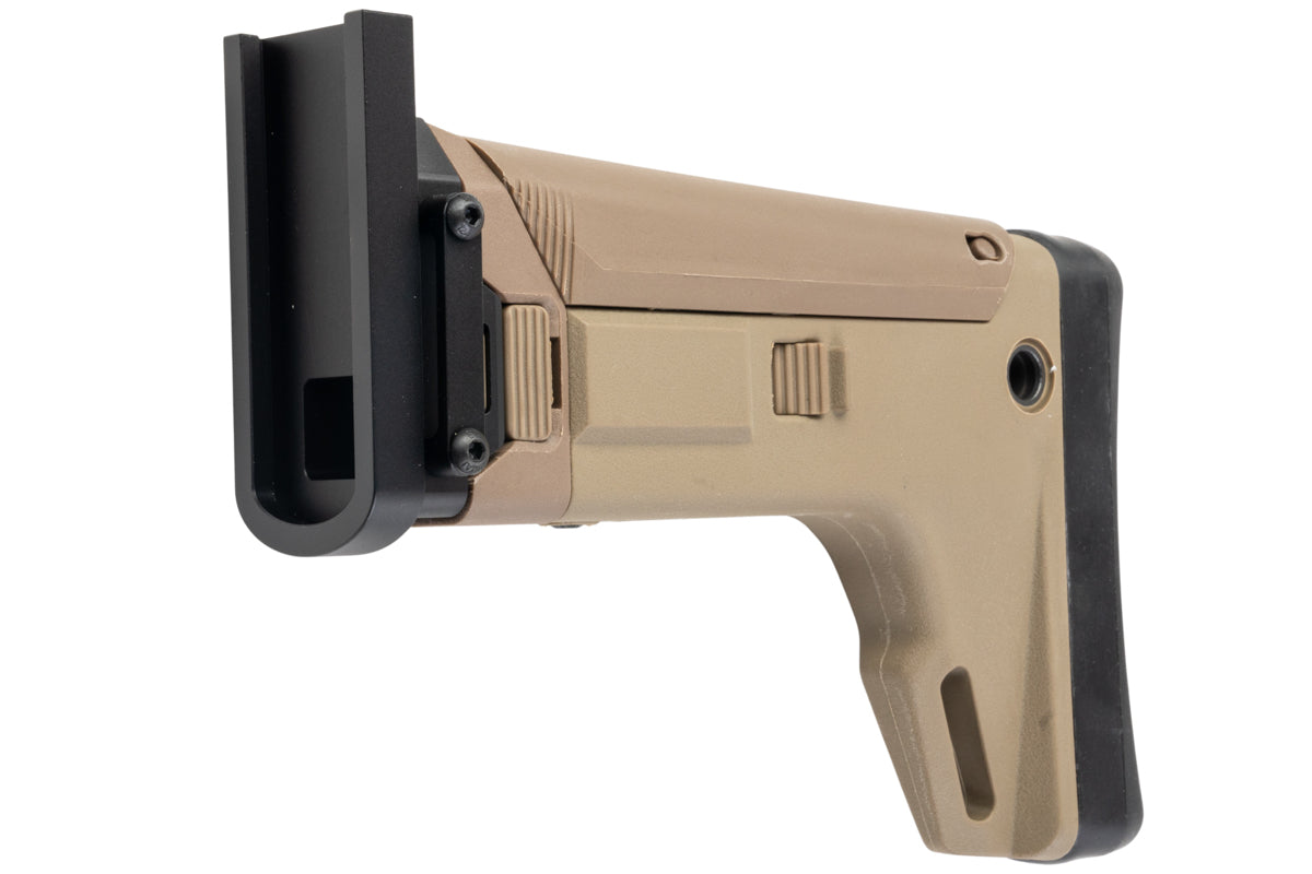FCW Adjustable Folding Stock For Cybergun (GunsModify) SCAR-L MK2 GBB Airsoft Rifle (DE)