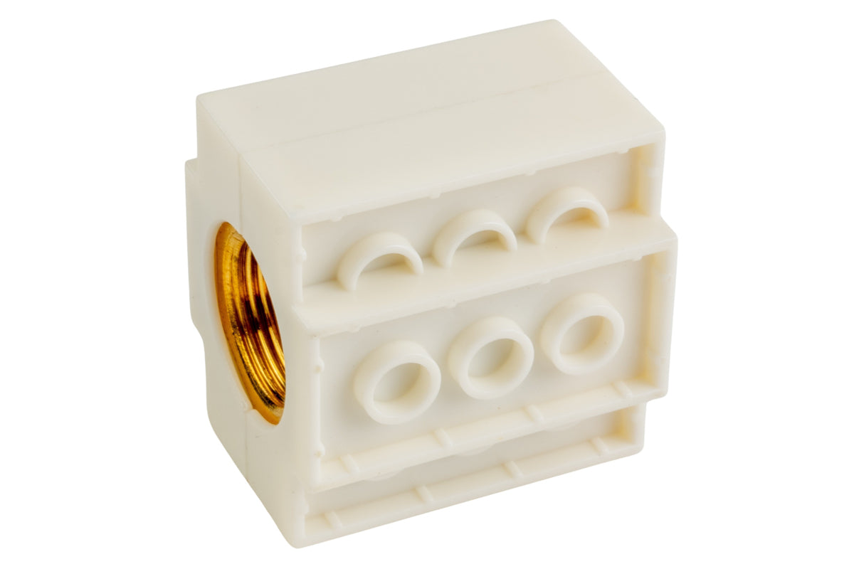 First Factory Block Muzzle Brake (14mmCCW/ White)