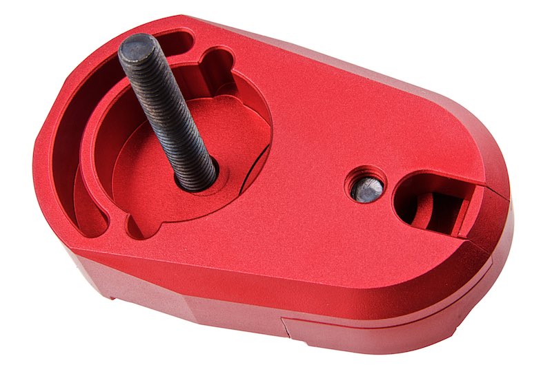 Dr. Black CNC 6063 Aluminum Folding Stock Adapter for AEG Airsoft (Red)