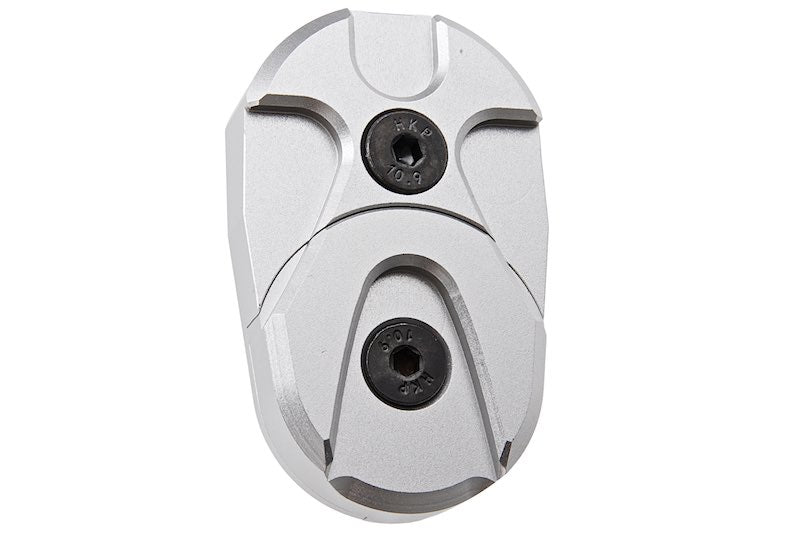 Dr. Black CNC 6063 Aluminum Folding Stock Adapter for AEG Airsoft (Silver)