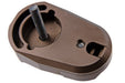 Dr. Black CNC 6063 Aluminum Folding Stock Adapter for AEG Airsoft (Tan)