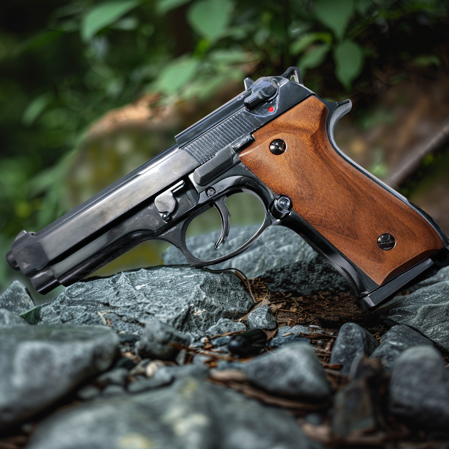 Sr92 SRC SR92 FUSION M92 GBB Airsoft Pistol w/ Wood Grip | eHobbyAsia