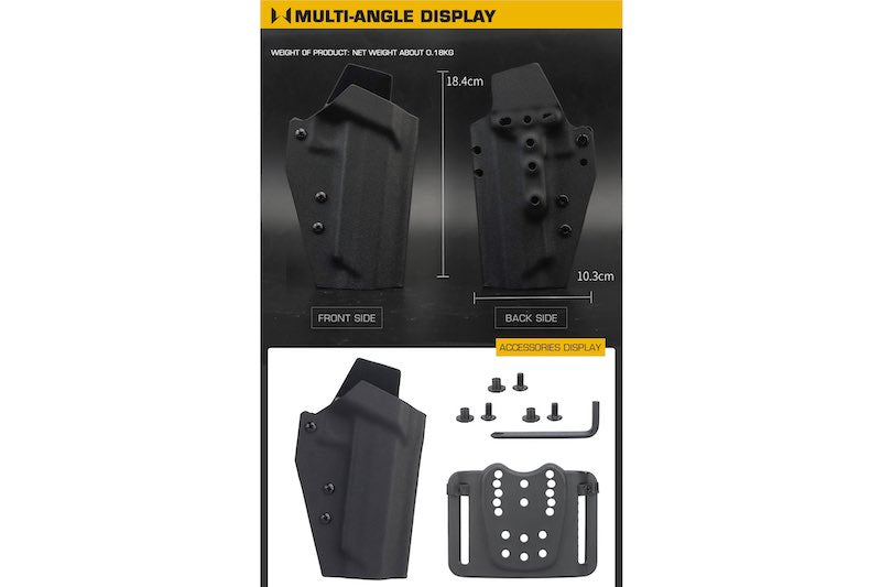 WoSport Lightweight Kydex Tactical Holster (TTA/ Tan)