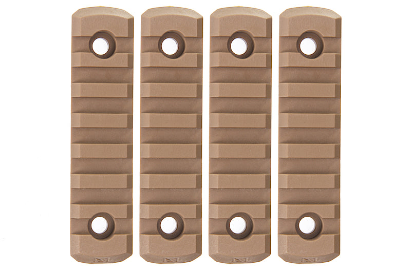 GK Tactical M-LOK Nylon 7 Picatinny Rail Sections (4pcs / Coyote Brown)