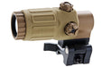 GK Tactical G33 3x Magnifier with QD Flip Mount (Dark Earth)