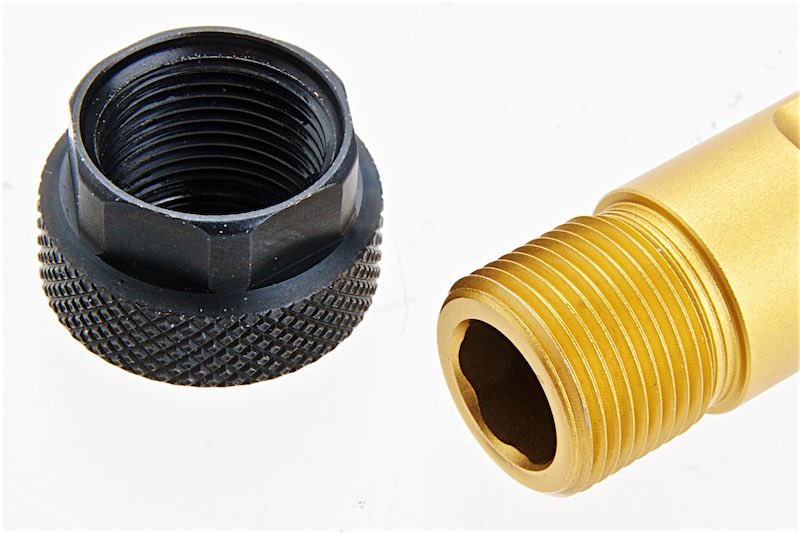 G&P Threaded Outer Barrel For Umarex (VFC) G17 GBB Airsoft (Gold)