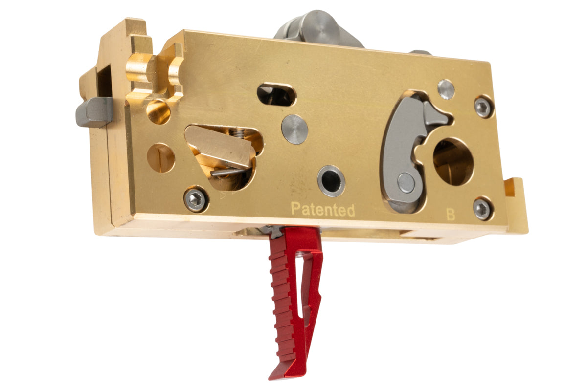 EMG (G&P) CNC Aluminum Strike Industries Adjustable Trigger Box for Tokyo Marui MWS GBB Airsoft (Red)