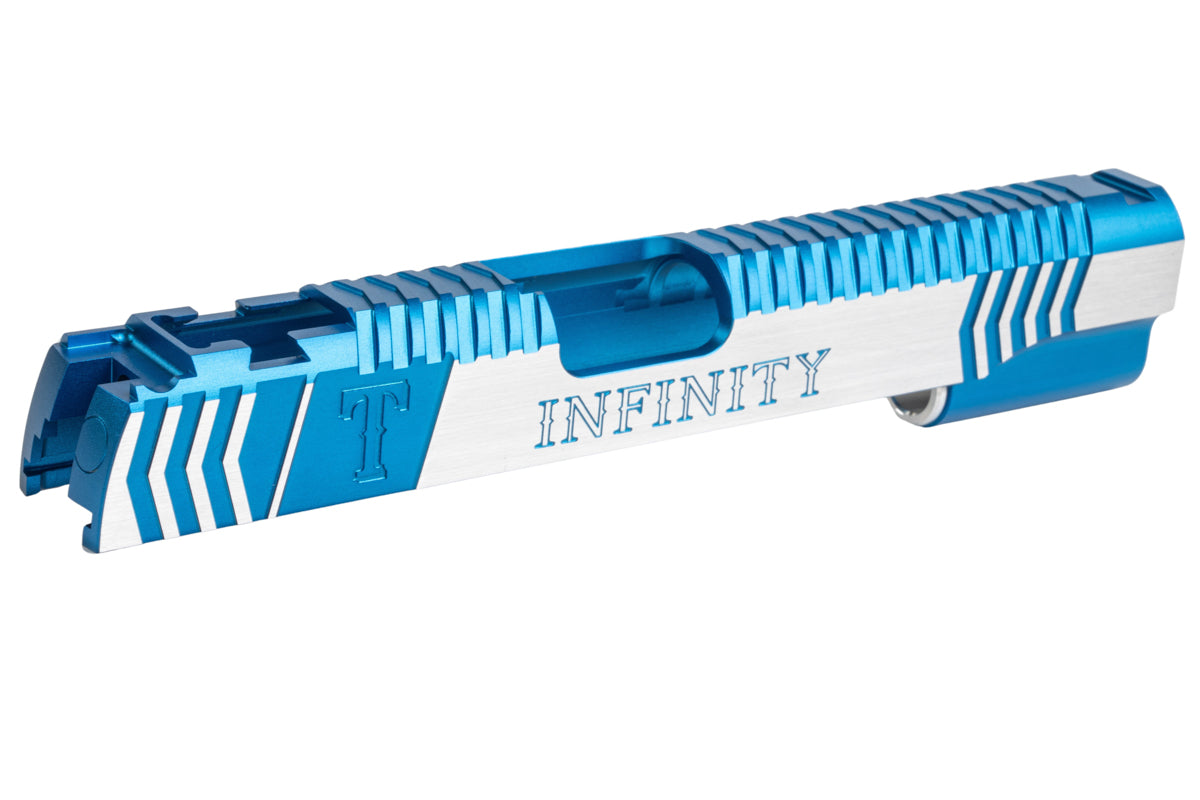 Gunsmith Bros Infinity Rangers Single Slide for Tokyo Marui Hi-Capa GBB (Blue/ Silver)