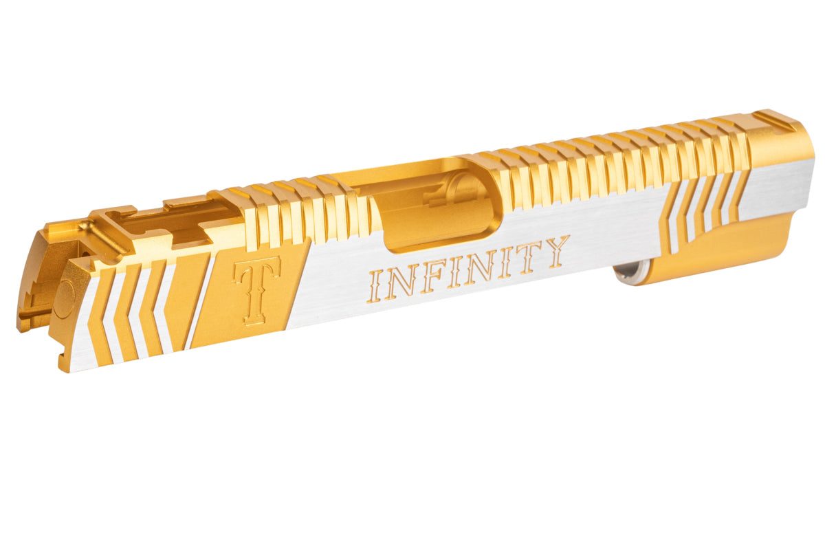 Gunsmith Bros Infinity Rangers Single Slide for Tokyo Marui Hi-Capa GBB (Gold/ Silver)