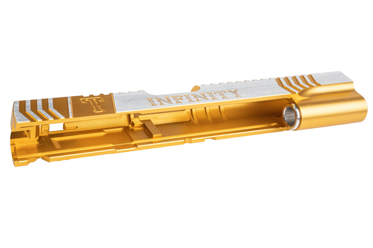 Gunsmith Bros Infinity Rangers Single Slide for Tokyo Marui Hi-Capa GBB (Gold/ Silver)