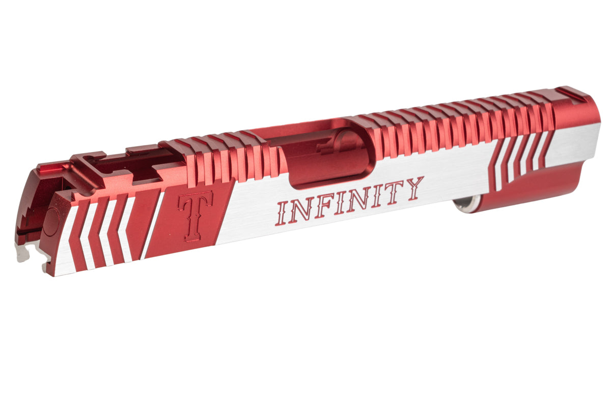 Gunsmith Bros Infinity Rangers Single Slide for Tokyo Marui Hi-Capa GBB (Red/ Silver)