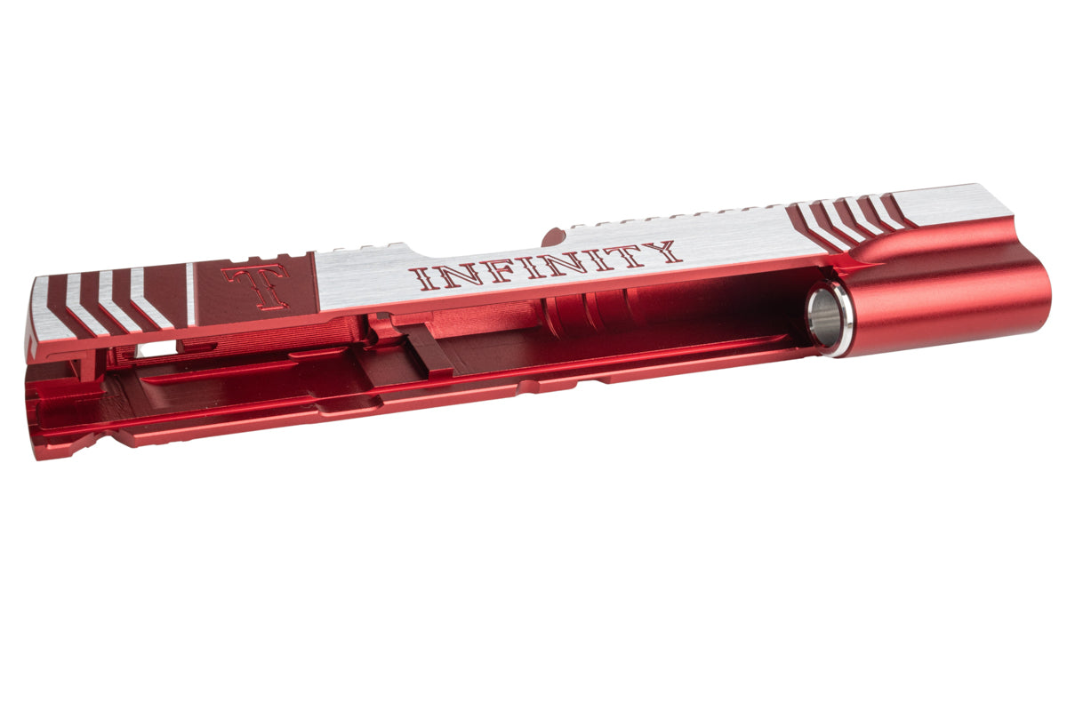 Gunsmith Bros Infinity Rangers Single Slide for Tokyo Marui Hi-Capa GBB (Red/ Silver)
