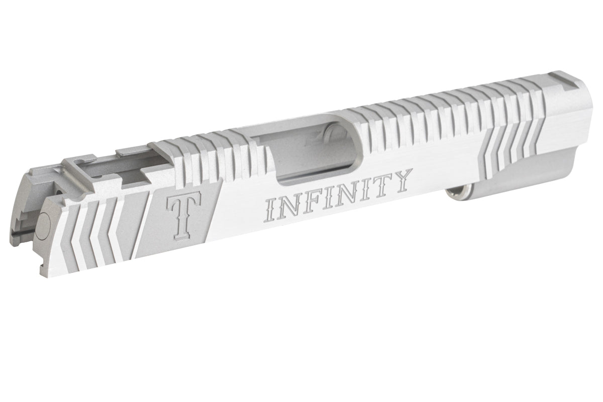 Gunsmith Bros Infinity Rangers Single Slide for Tokyo Marui Hi-Capa GBB (Silver)