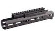 Hephaestus 10.5 inch M Lok Handguard w/Railed Gas Tube for Tokyo Marui AK Airsoft Rifle (Type III Hard-coat Anodized)