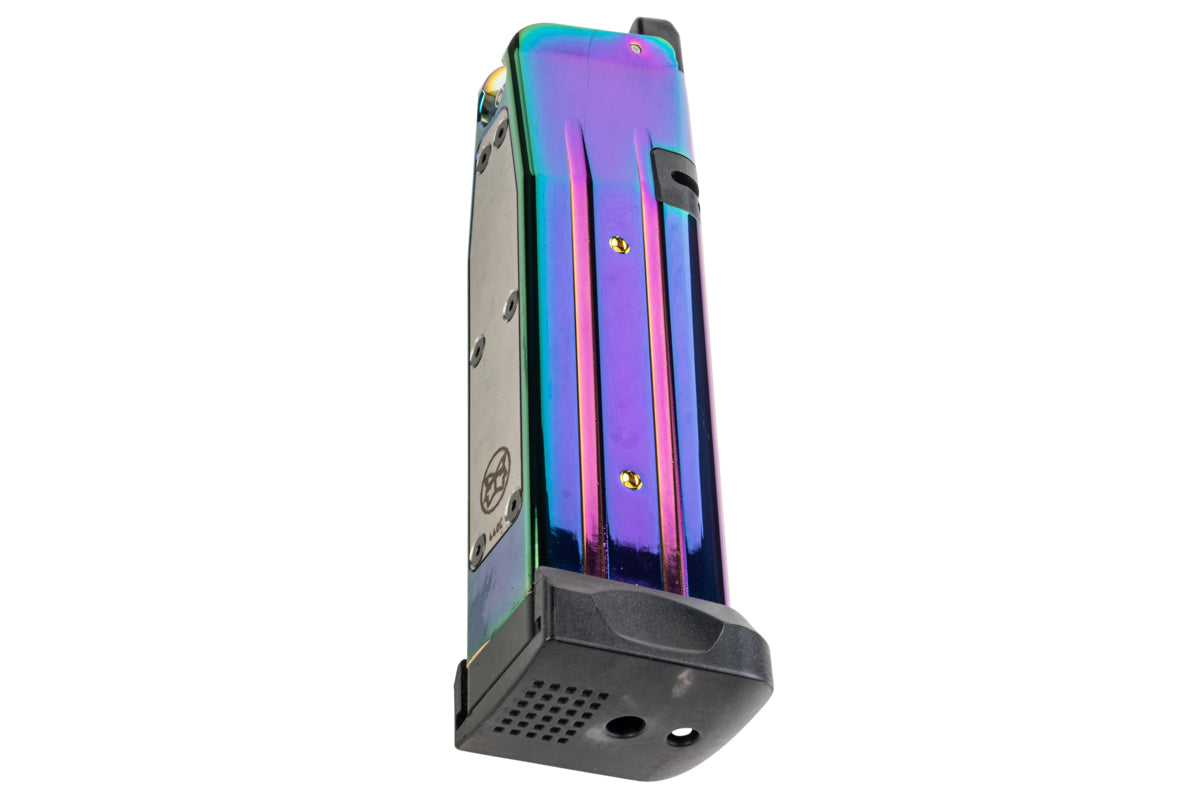 JDG CNC Aluminum 31rds Competition Magnetic Magazine (Performance Ver.) For Tokyo Marui Hi Capa GBB Airsoft (Rainbow)