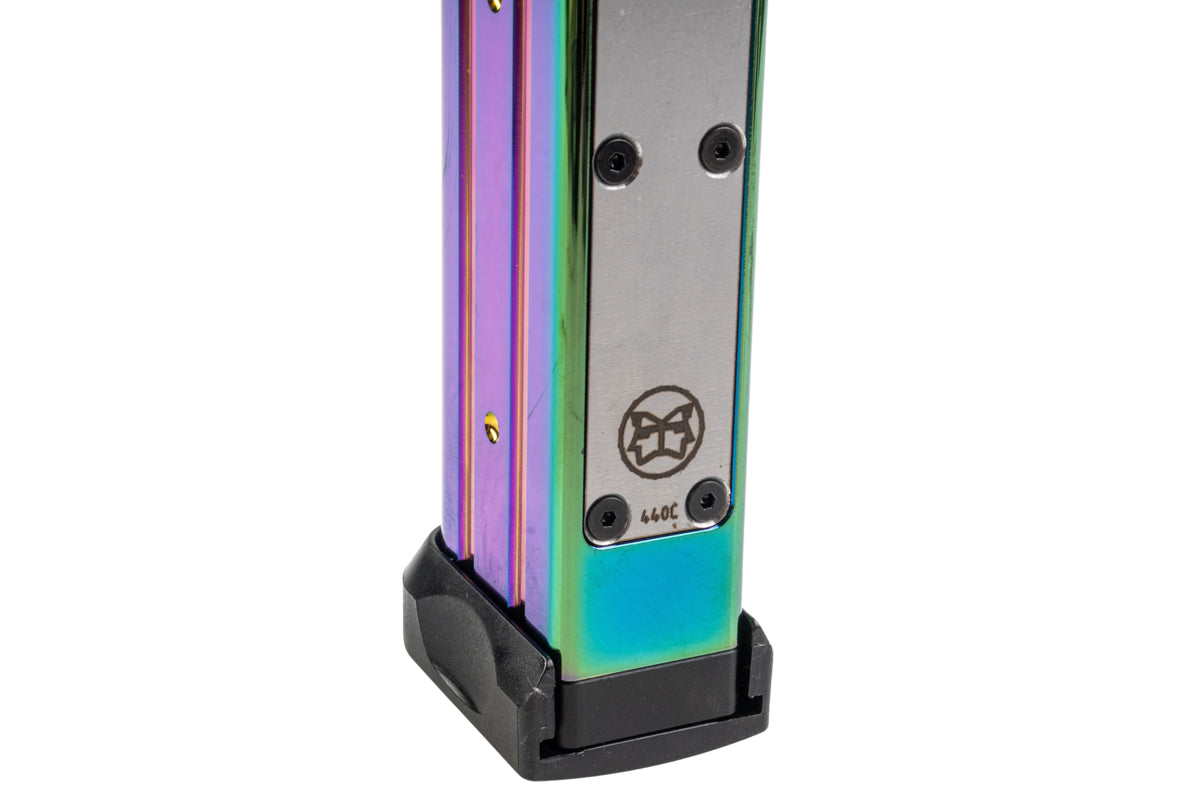 JDG CNC Aluminum 31rds Competition Magnetic Magazine (Performance Ver.) For Tokyo Marui Hi Capa GBB Airsoft (Rainbow)