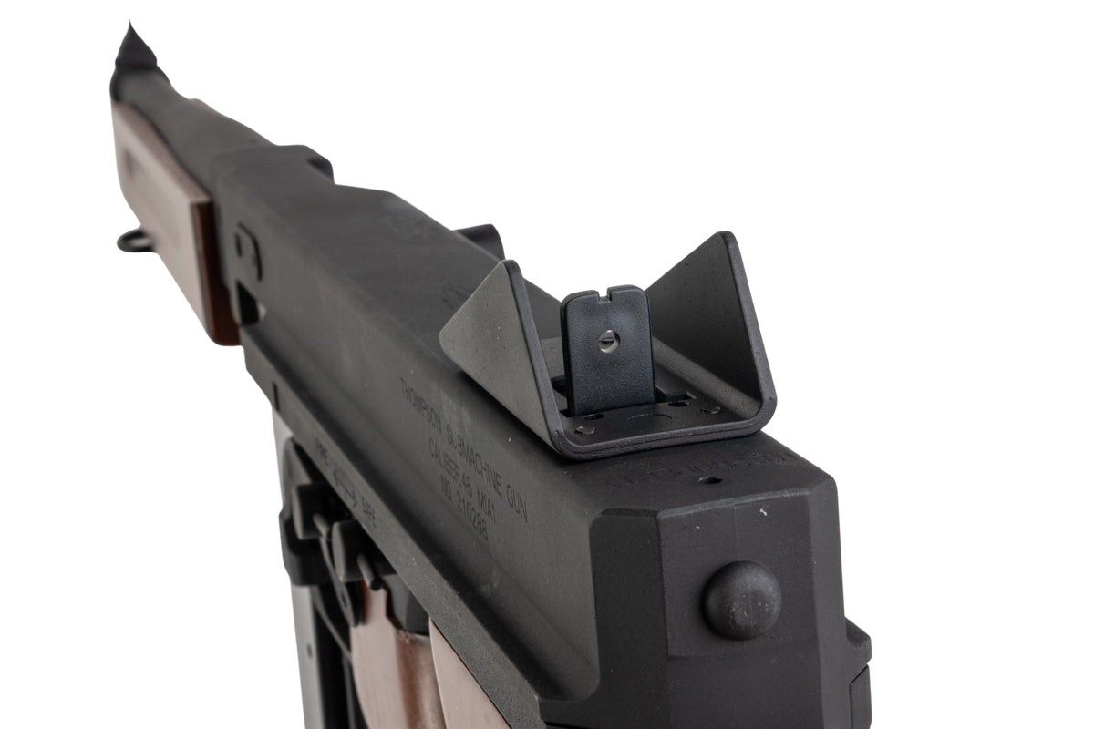 Cybergun (King Arms) Thompson Licensed M1A1 Military AEG Airsoft Rifle (Real Wood)