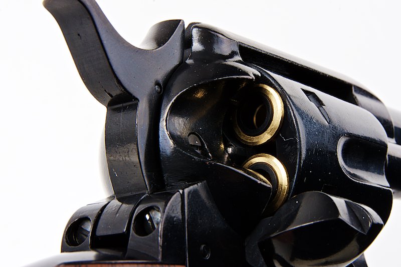 King Arms SAA .45 Peacemaker Gas Revolver L (Ver2., Electroplating Black)