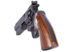 King Arms Evil Real Wood Grip Panel w/ Golden Plate For Python 357 Gas Revolvers