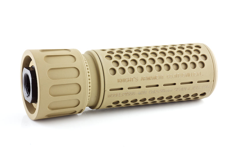 Knight's Armament Airsoft (Madbull) 556 QDC/CQB Suppressor w/ Quick Detach Function/ Flash Hider (14mm CW/ Tan)