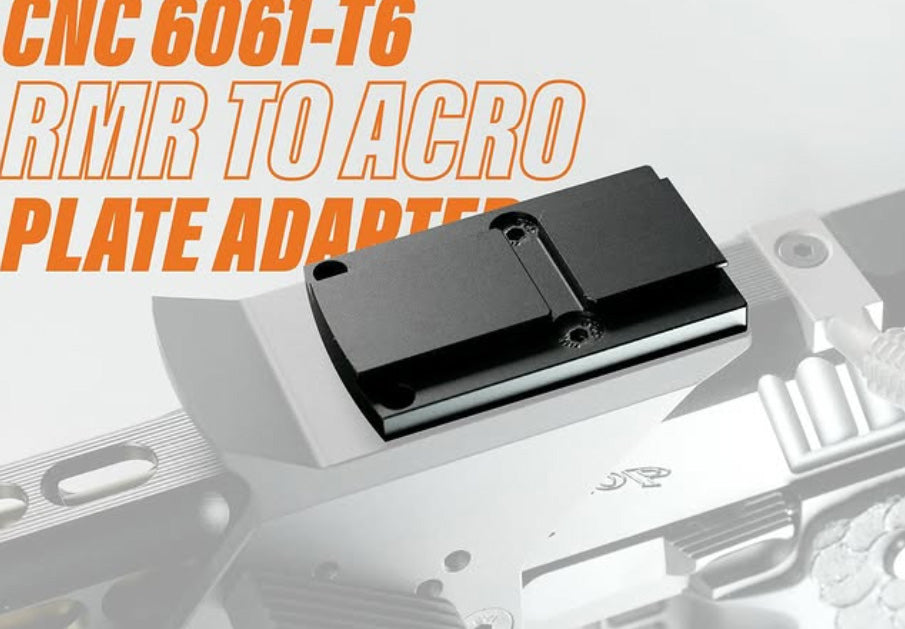 KEKETAC 6061-T6 CNC RMR to ACRO Adapter Plate (Silver)