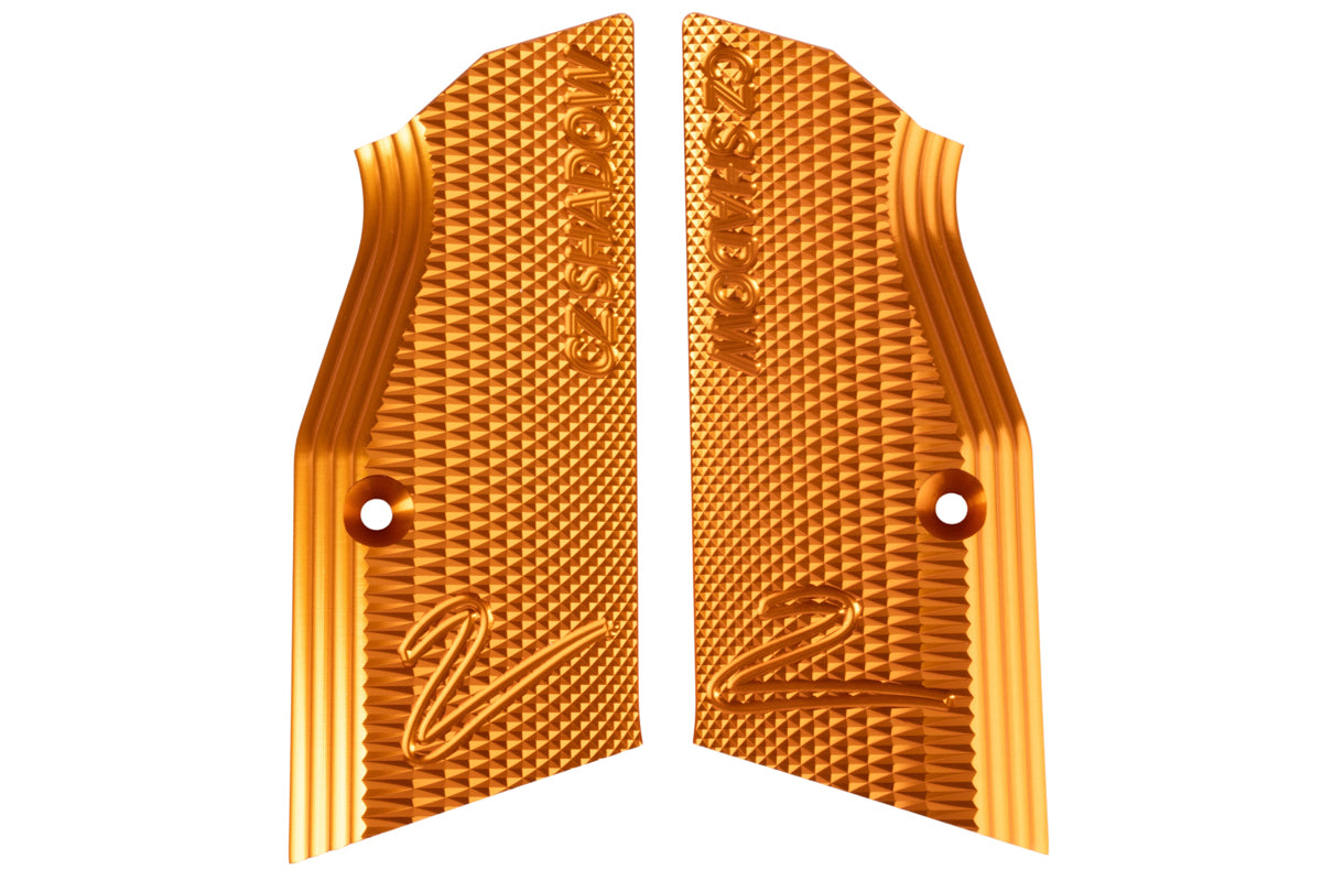 KJ Works Aluminum Grip W/ Magwell For Shadow 2 GBB Airsoft (Orange