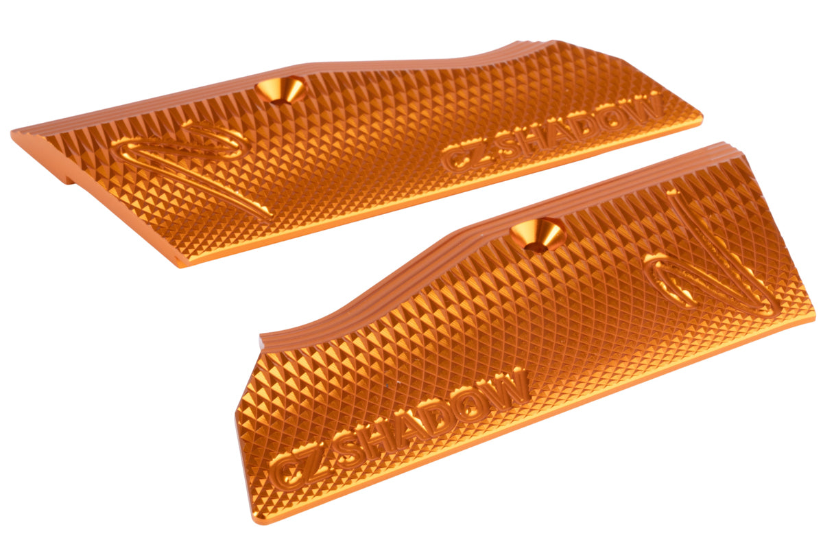 KJ Works Aluminum Grip W/ Magwell For Shadow 2 GBB Airsoft (Orange)